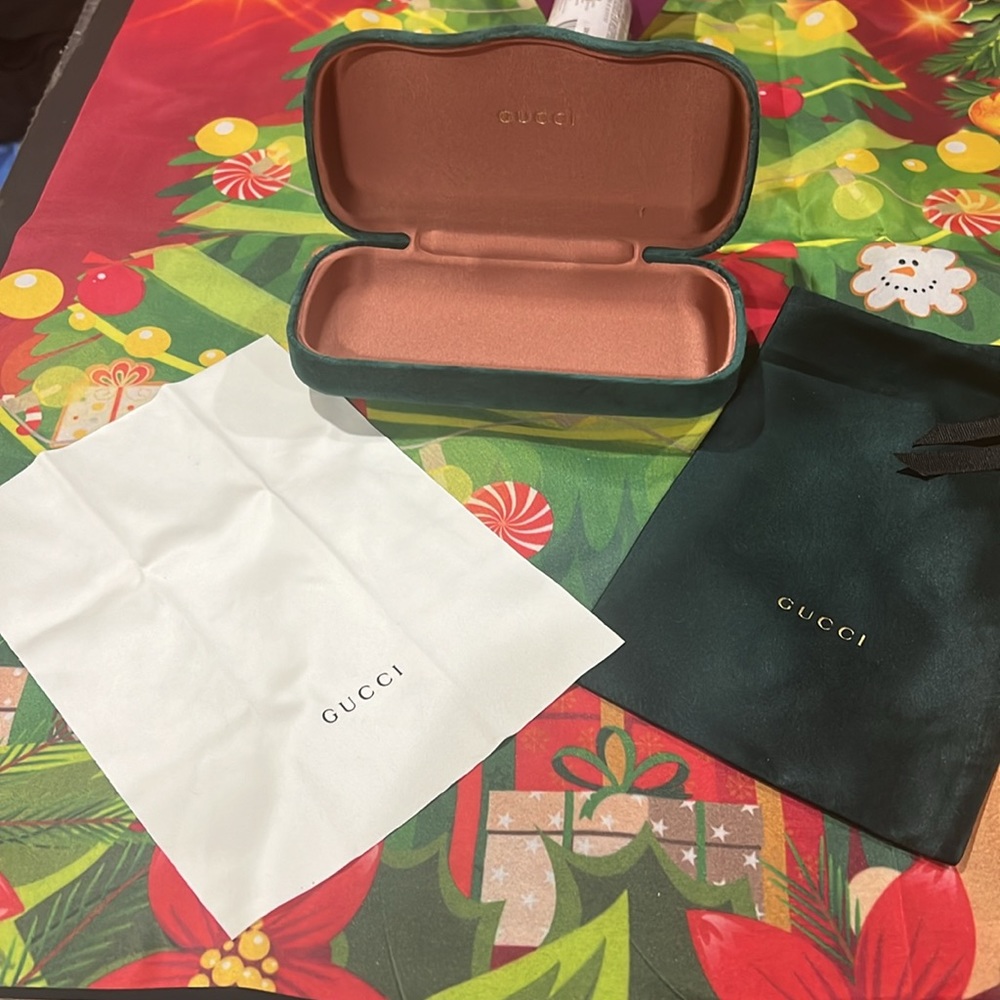 Green Gucci Sunglasses Case
